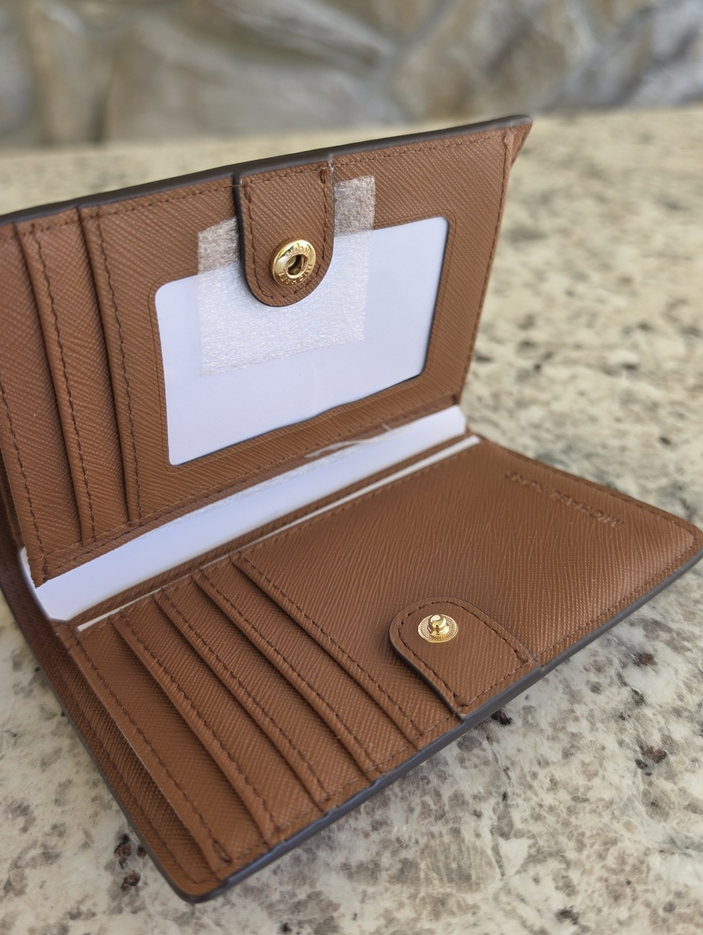 Michael Kors Jet Set Medium Brown Bifold Wallet - Picture 3 of 6